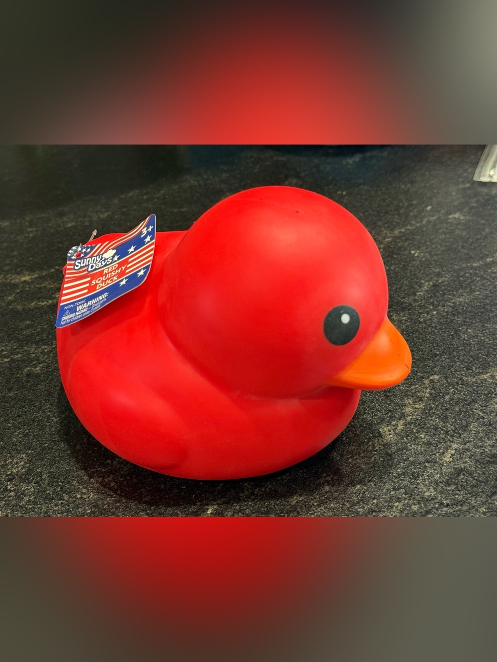 Red Rubber Duck Bath Toy